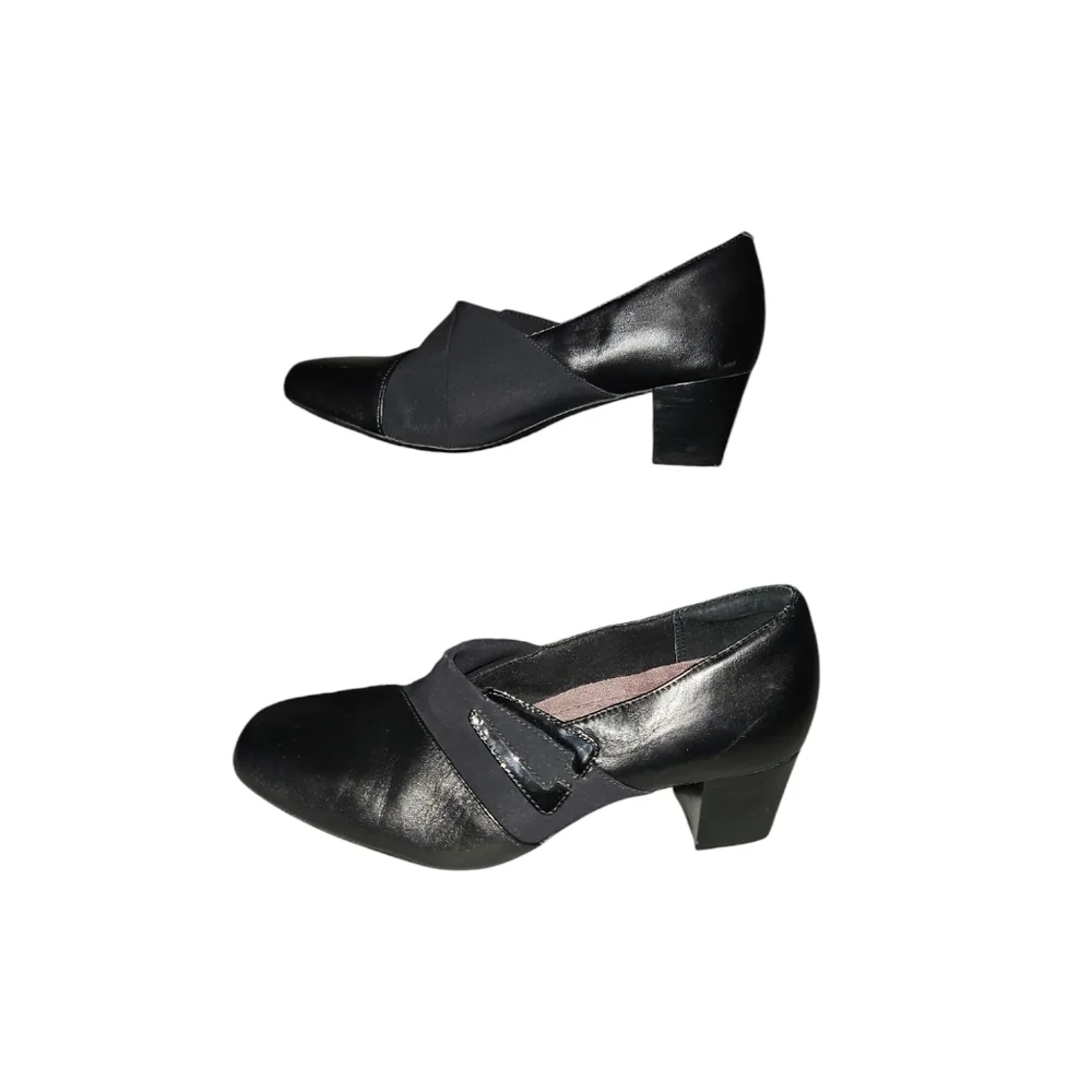 Clarks black leather